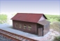 Preview: Bahngebäude als Ziegelbau 1:160, Platine
