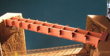 Eingleisige Stahlträger-Brückenbasis 1:160, Platine